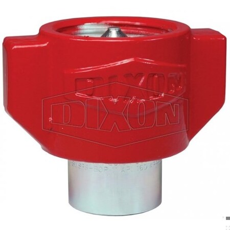 Dixon DQC WS-BOP High Pressure Wingstyle Female Coupler, 1/2-14 Nominal, Female NPTF, Steel 6WSF4-BOP